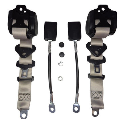 3 point automatic seat belt set grey for classic vw t1 t2 beetle karmann 4 4431