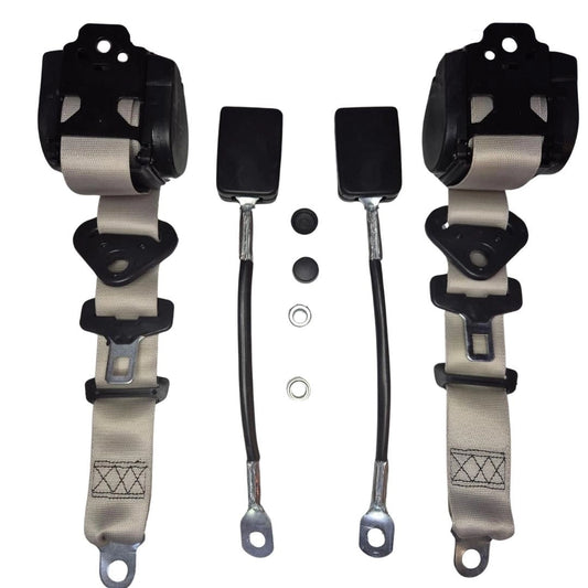 3 point automatic seat belt set grey for classic vw t1 t2 beetle karmann 4 4431