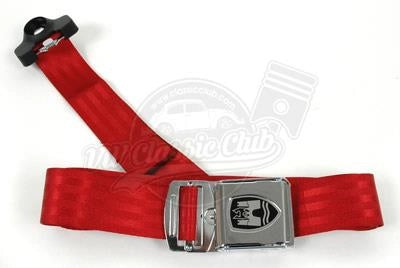 3 point red safety seat belt for classic vw beetle t1 t2 karmann ghia 4 4842 f d