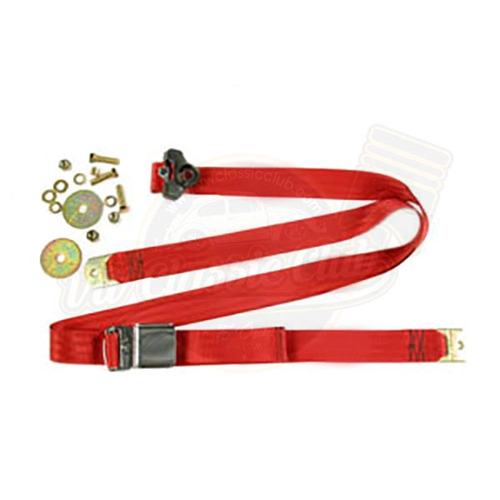 3 point red safety seat belt for classic vw beetle t1 t2 karmann ghia 4 4842 f d