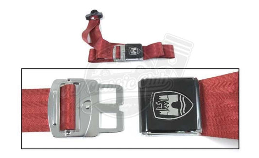 3 point red safety seat belt for classic vw t1 t2 karmann beetle 4 4722 f d