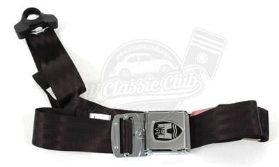 3 point safety seat belt black for vw classic models 1955 1979 3 3169 f d