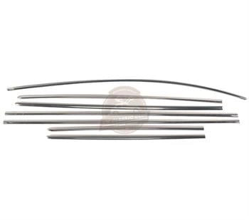 7 piece exterior trim molding set for vw beetle 1968 1971 25 2859