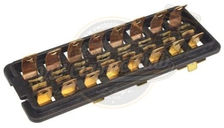 8 circuit fuse box for vw beetle 1200 1961 1966 3 3187 s 6874