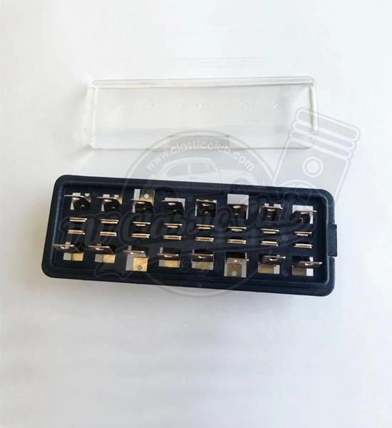 8 circuit fuse box with cover for vw beetle 1200 1961 1966 3 3103 s 6873