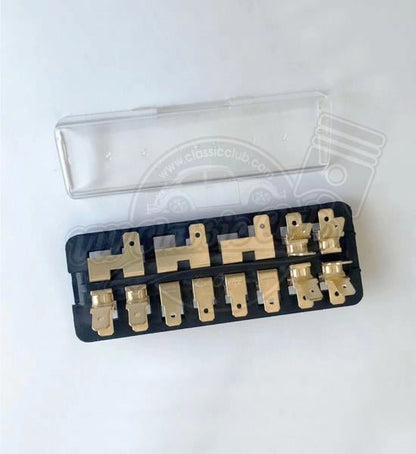 8 circuit fuse box with cover for vw beetle 1200 1961 1966 3 3103 s 6873