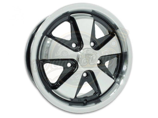 911 fuchs style alloy wheel set chrome black 5x130 for beetle karmann type 3 7 7