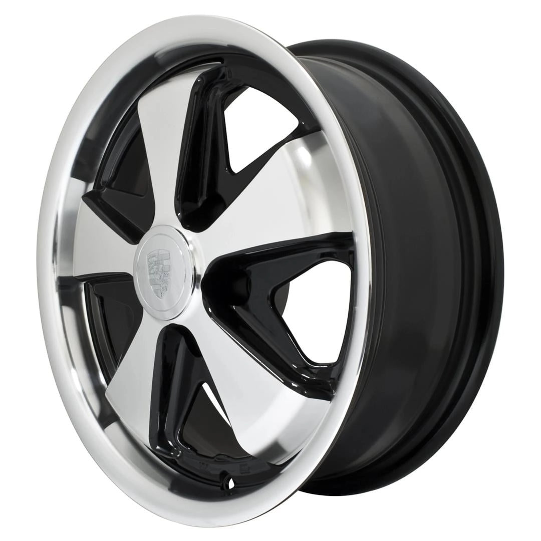 911 style 15 inch wheels 5x112 matte silver black set for vw t2 1971 1979 45 458