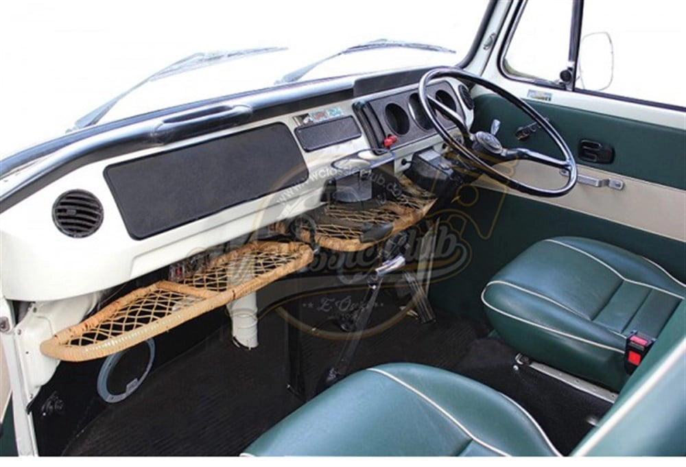 bamboo under dash parcel tray set for vw t1 t2 t3 1968 1979 4 4344