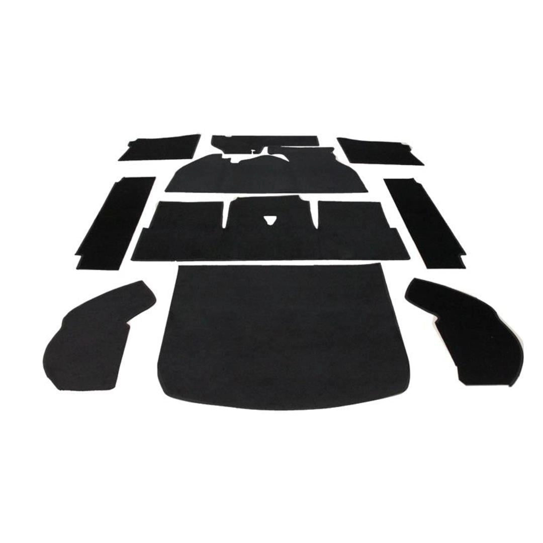 black 10 piece carpet set for vw beetle and super beetle 1303 4 4555