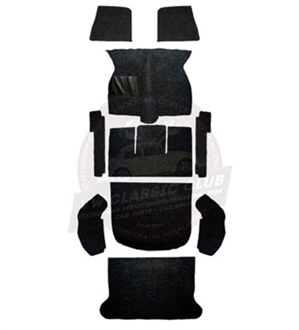 black 10 piece carpet set for vw beetle and super beetle 1303 4 4555