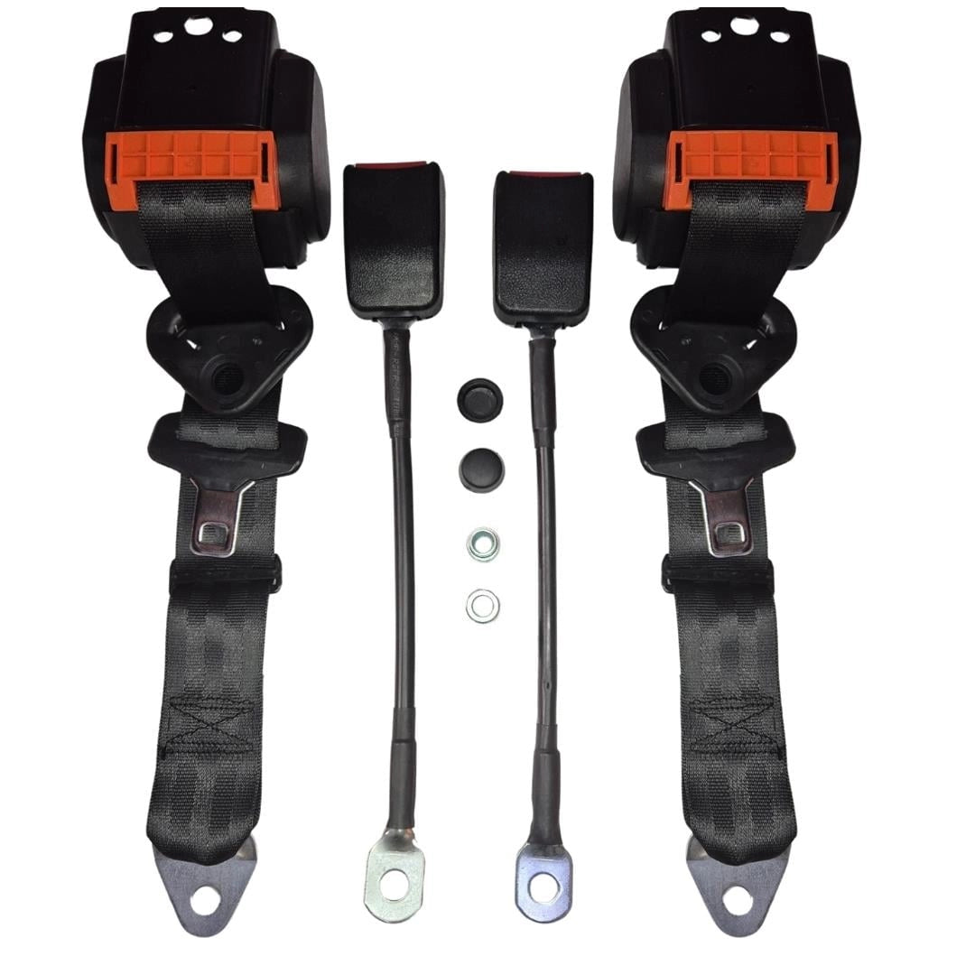 black 3 point automatic seat belt set for classic vw beetle t1 t2 karmann 4 4190