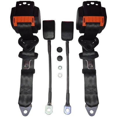 black 3 point automatic seat belt set for classic vw beetle t1 t2 karmann 4 4190