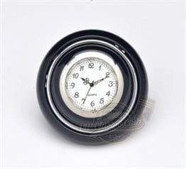 black and silver horn button with clock for vw t1 and beetle 1100 4 4371 f b