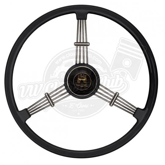 black banjo steering wheel for vw t1 t2 t3 1952 1979 4 4373