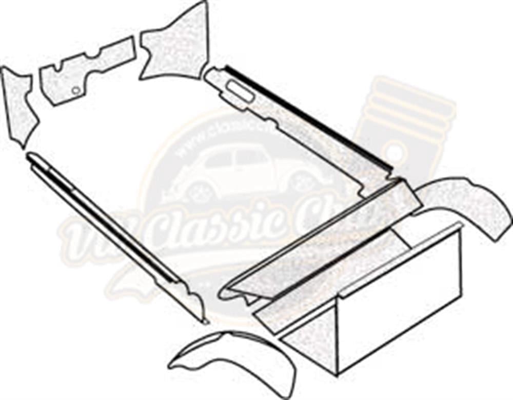 black carpet set for vw super beetle 1303 1973 1975 4 4642