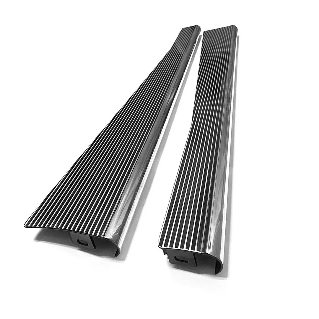 black chrome running board set for vw beetle 1100 1303 1955 1979 25 2785