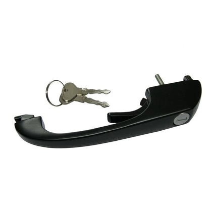 black exterior door handle with keys for vw t3 1979 1992 55 5718