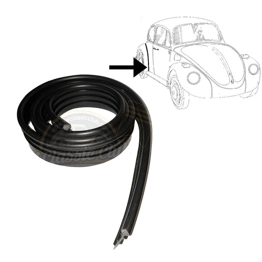 black fender welt seal kit for vw beetle 1100 1303 1955 1979 25 2659