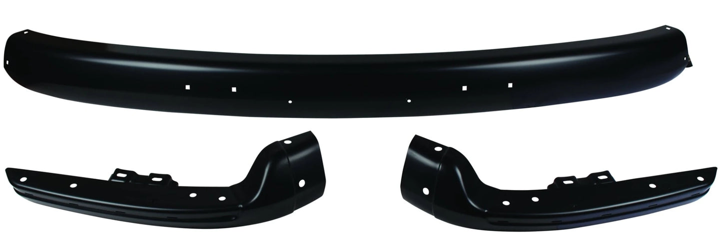 black front bumper complete for vw t2 transporter 1967 1972 5 5047