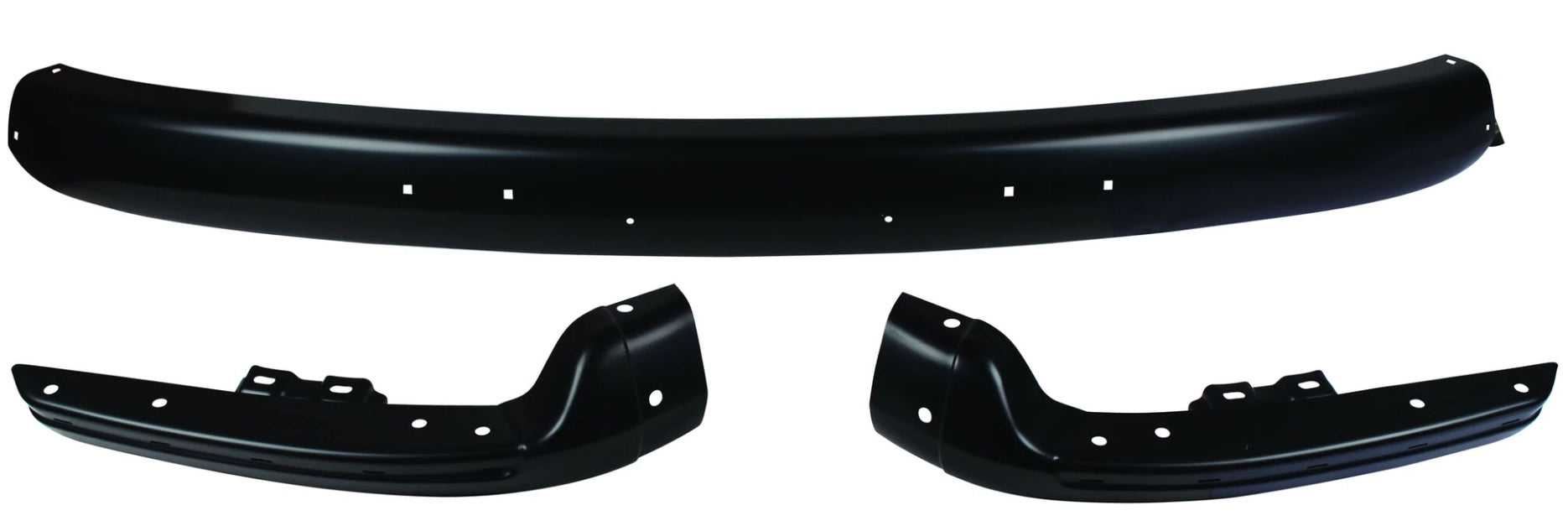 black front bumper complete for vw t2 transporter 1967 1972 5 5047