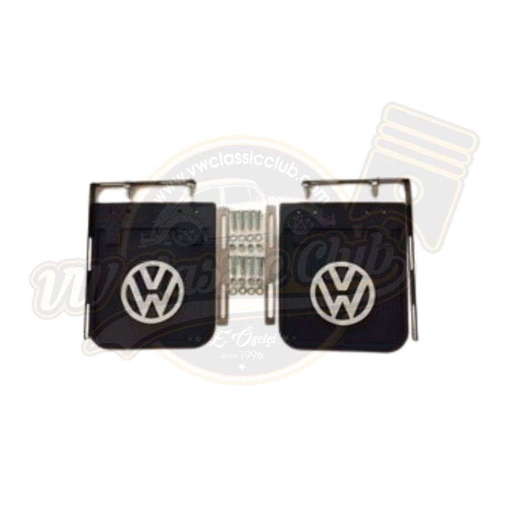 black mud flaps set for vw t1 and t2 transporter 25 3149