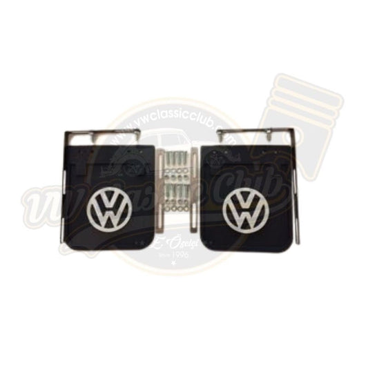 black mud flaps set for vw t1 and t2 transporter 25 3149