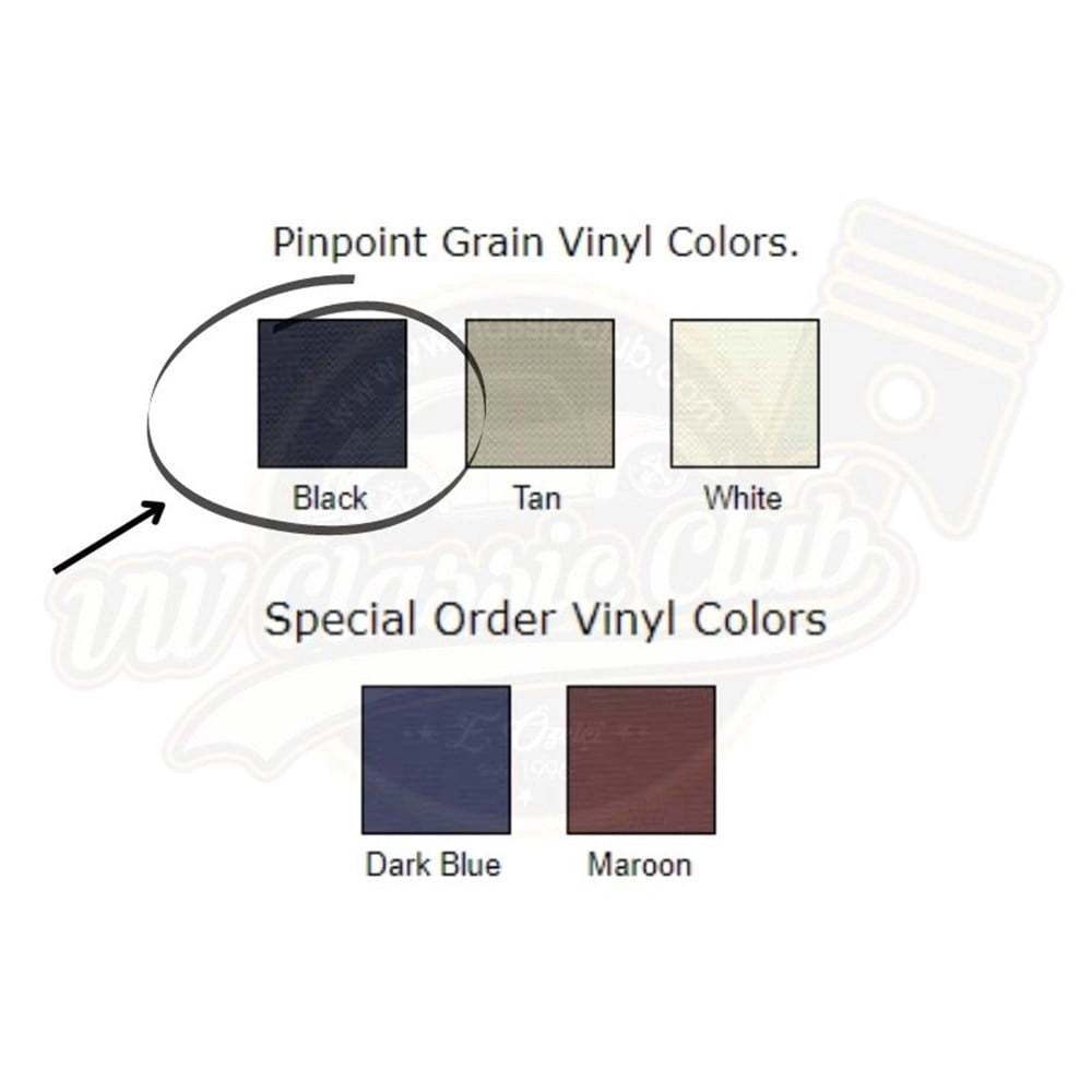 black vinyl sunroof headliner for vw beetle 1956 1963 25 3192