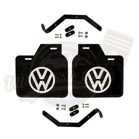 black vw logo mud flap set for classic beetle 1300 1302 1303 1200 25 3207