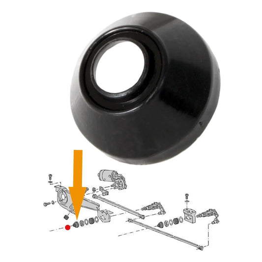black windshield wiper shaft cap for vw t2 t3 and golf mk1 4 4193 s 7394