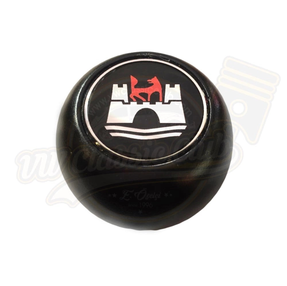 black wolfsburg crest shift knob for vw beetle t2 variant 1965 1979 4 4278 cc 10