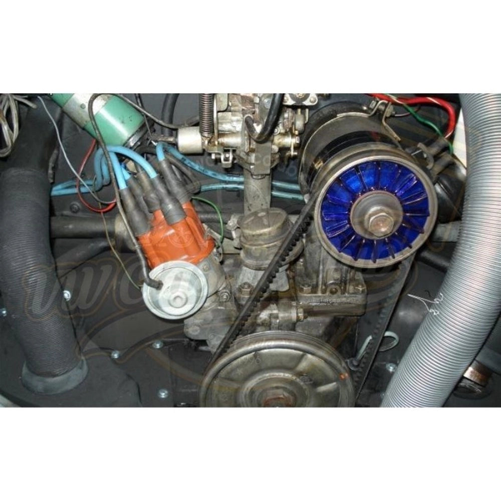 blue dynamo pulley trim ring for classic vw beetle t1 t2 karmann ghia 6 6716