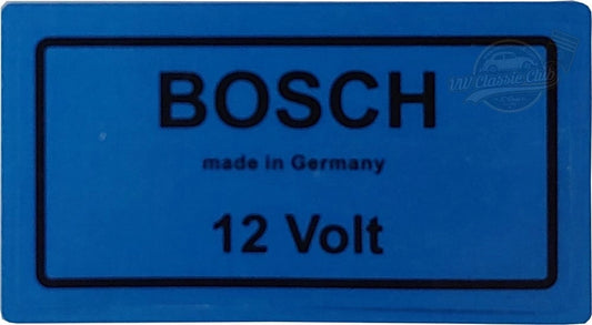bosch 12 volt decal for classic vw beetle t1 and t2 transporter 2 2063