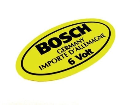 bosch 6 volt sticker for classic vw beetle t1 t2 1955 1979 2 2095