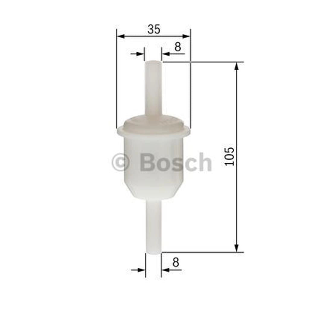 bosch fuel filter for vw beetle t1 t2 karmann ghia variant 1950 1979 6 6500