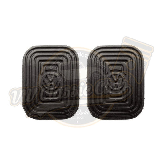 brake and clutch pedal pad set for vw beetle 1958 1975 4 4899 s 6703
