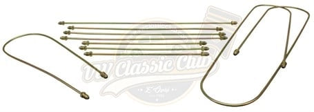 brake line kit 9 piece set for vw beetle 1303 drum brakes 35 3607