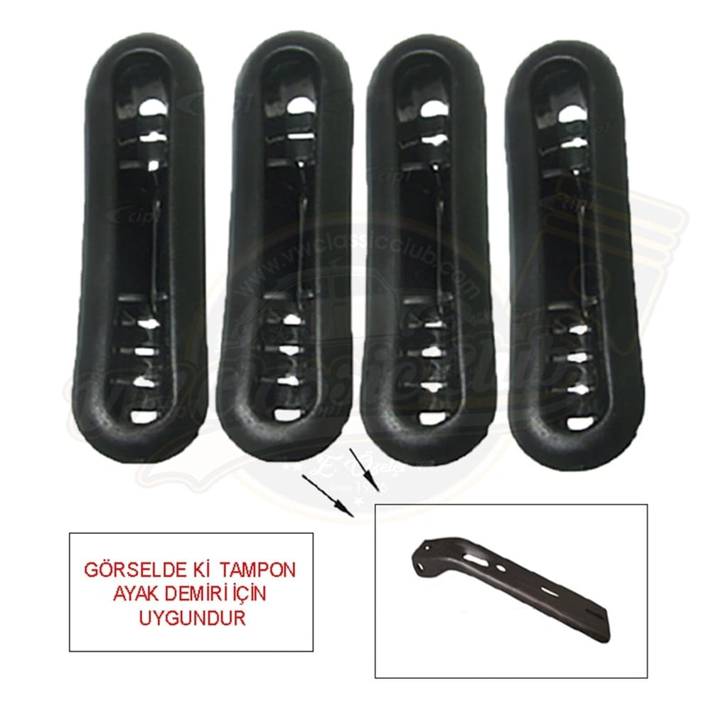 bumper bumper guard rubber seal set 4pc for vw super beetle 1303 1975 1979 25 26