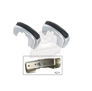 bumper guard for beaded bumpers fits vw beetle 1968 1979 25 3189 q 2140