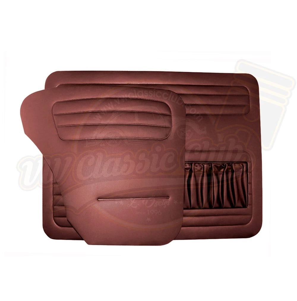 burgundy door panel set for vw beetle 1300 1965 1966 4 4719