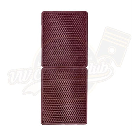 burgundy floor mat set with logo for vw beetle 1100 1303 1960 1979 4 4700
