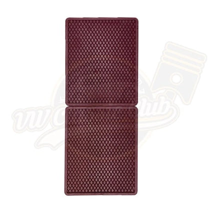 burgundy floor mat set with logo for vw beetle 1100 1303 1960 1979 4 4700