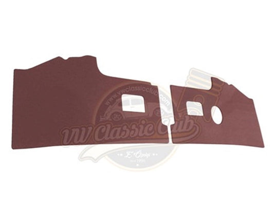 burgundy front inner dashboard panel for vw t2 1968 1979 4 4167