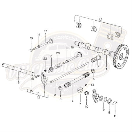 camshaft for vw beetle 1300 1302 1303 t2 karmann ghia variant 6 6581