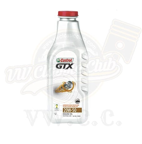 castrol gtx 20w 50 motor oil 1l for air cooled vw beetle t1 t2 t3 6 6518