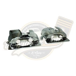 chrome cylinder top cover set for 1300 1600 vw air cooled engines 6 6719