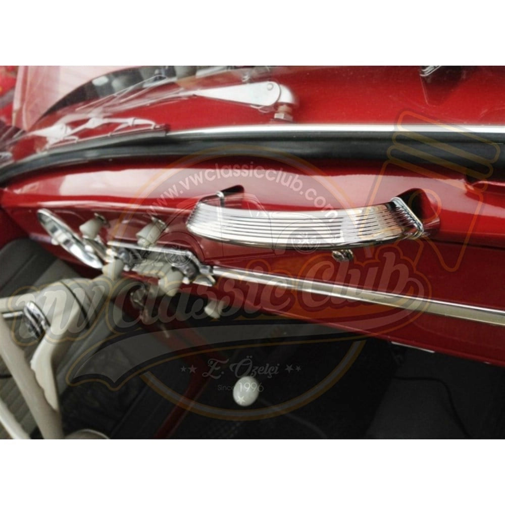 chrome dashboard grab handle for vw beetle 1100 1200 1955 1967 4 4414 s 6762