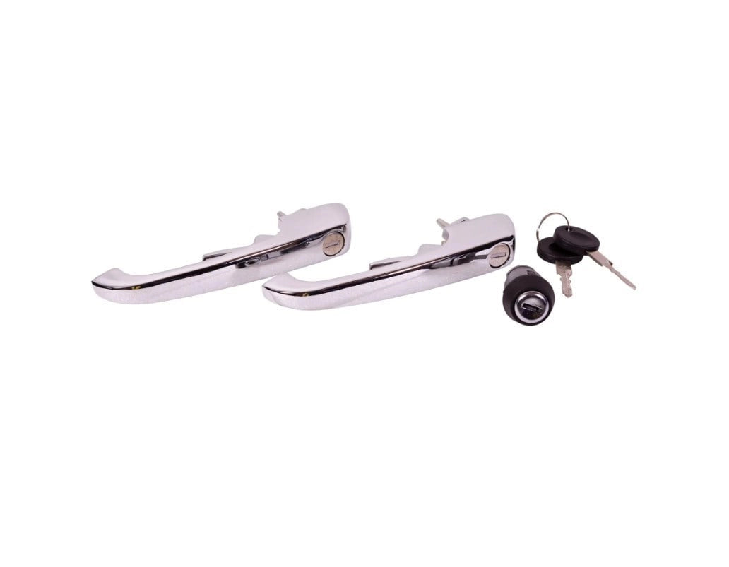 chrome exterior door handle ignition lock set for vw t2 bus 1971 1979 55 5675