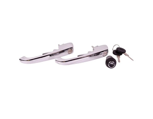 chrome exterior door handle ignition lock set for vw t2 bus 1971 1979 55 5675