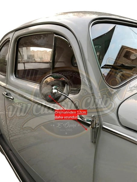chrome exterior side mirror set for vw beetle 1100 1200 25 2928